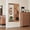 Cherry, variant on Peasulin 47.6 x 15.5 inch multi-functional design panel wall-mounted full-length mirror, saves space and can be pushed and pulled. Suitable for bedroom/living room/entrance (cherry color)
