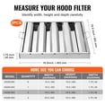 thumbnail image 3 of VEVOR 19.5Wx19.5H Inch Commercial Hood Filter Range Hood Baffle Stainless Steel, 3 of 9