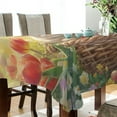 thumbnail image 3 of YAZAOO Square Tablecloth Rabbit on Easter Basket Pattern Tableclothes, 3 of 9