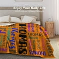 thumbnail image 3 of Personalized Blanket for Adults Kids Personalized Name Blanket Custom Blanket with Name Gift for Christmas Birthday Valentines Day (Color -4), 3 of 5