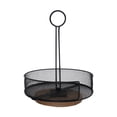 thumbnail image 1 of Soporte para salsas y condimentos, cesta de almacenamiento de Metal con mango de exhibición, estante giratorio para almacenamiento de condimentos para, 1 of 8