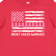 thumbnail image 4 of Inktastic Breast Cancer Awareness Pink Ribbons and Flag Boys or Girls Baby T-Shirt, 4 of 5