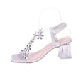 thumbnail image 3 of Rvasteizo Women Beach Shoes Solid Rhinestone Open Toe High Heel for Plus Size Daily Match, 3 of 5
