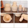 thumbnail image 4 of 1 Juego de 5 uds DIY muñecas de madera sin pintar artesanías muñecas rusas anidadas muñecas de madera personas en blanco cuerpos de muñecas de madera sin terminar, 4 of 5
