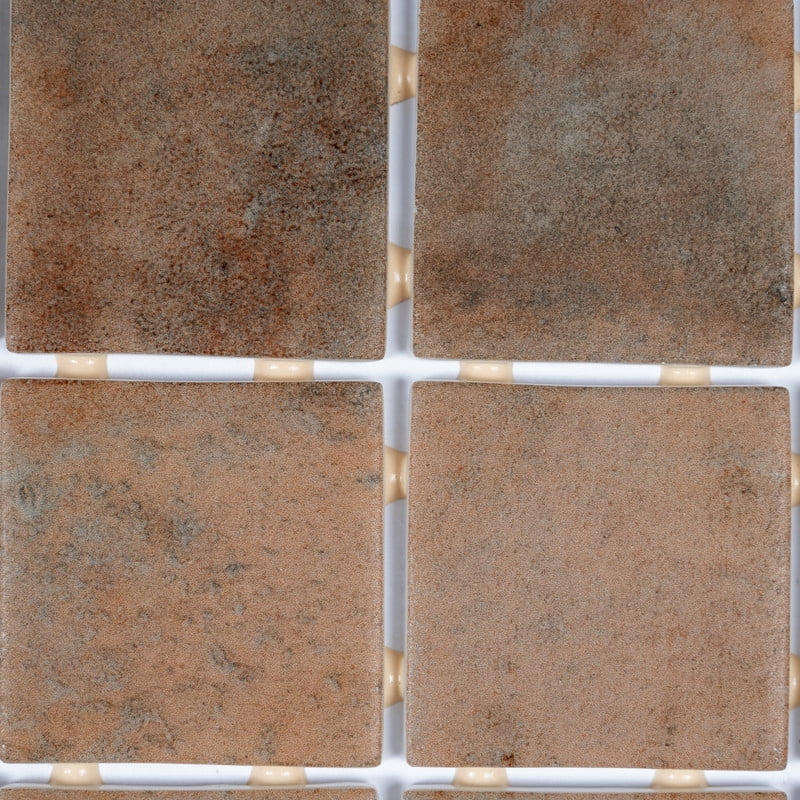 Lucenza 12x12 in. Taupe Matte Recycled Glass Uniform Square Mosaic Wall and Floor Tile (10.6 sq ft/case, 10-Pack)