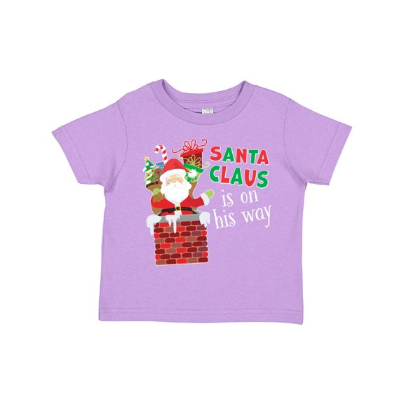 Inktastic Santa Claus is on His Way Christmas Boys or Girls Toddler T-Shirt
