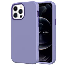 Nalacover for iPhone 12 Pro Max 6.7 inch Slim Case,Stylish Triple Layer Protection Hard PC Soft TPU Silicone Hybrid Shockproof Camera Lens Protective Anti-drop Fit Back Phone Cover.Lightpurple