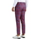 thumbnail image 3 of INSPIRE CHIC Pantalones de vestir de cuadros ajustados de color bloque para hombre 34 Rojo Azul, 3 of 7