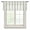 Green, variant on Navy Blue Striped Semi Sheer Valance Curtains Modern Farmhouse Stripes Rustic Voile Valances Curtain Rod Pocket Small Window Treatment for Kitchen Bathroom Cafe 42"x12"