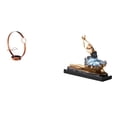 thumbnail image 1 of Elegante organizador de metal con adorno de bailarina de ballet para exhibir bebidas para adultos y como regalo decorativo con estatua de bailarina., 1 of 8