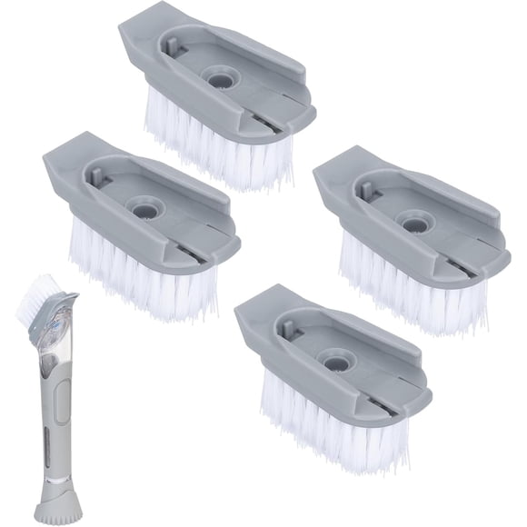 Dish Brush Refills Compatible with Scrub Daddy Dish Wand Replacement Heads 4 Pack