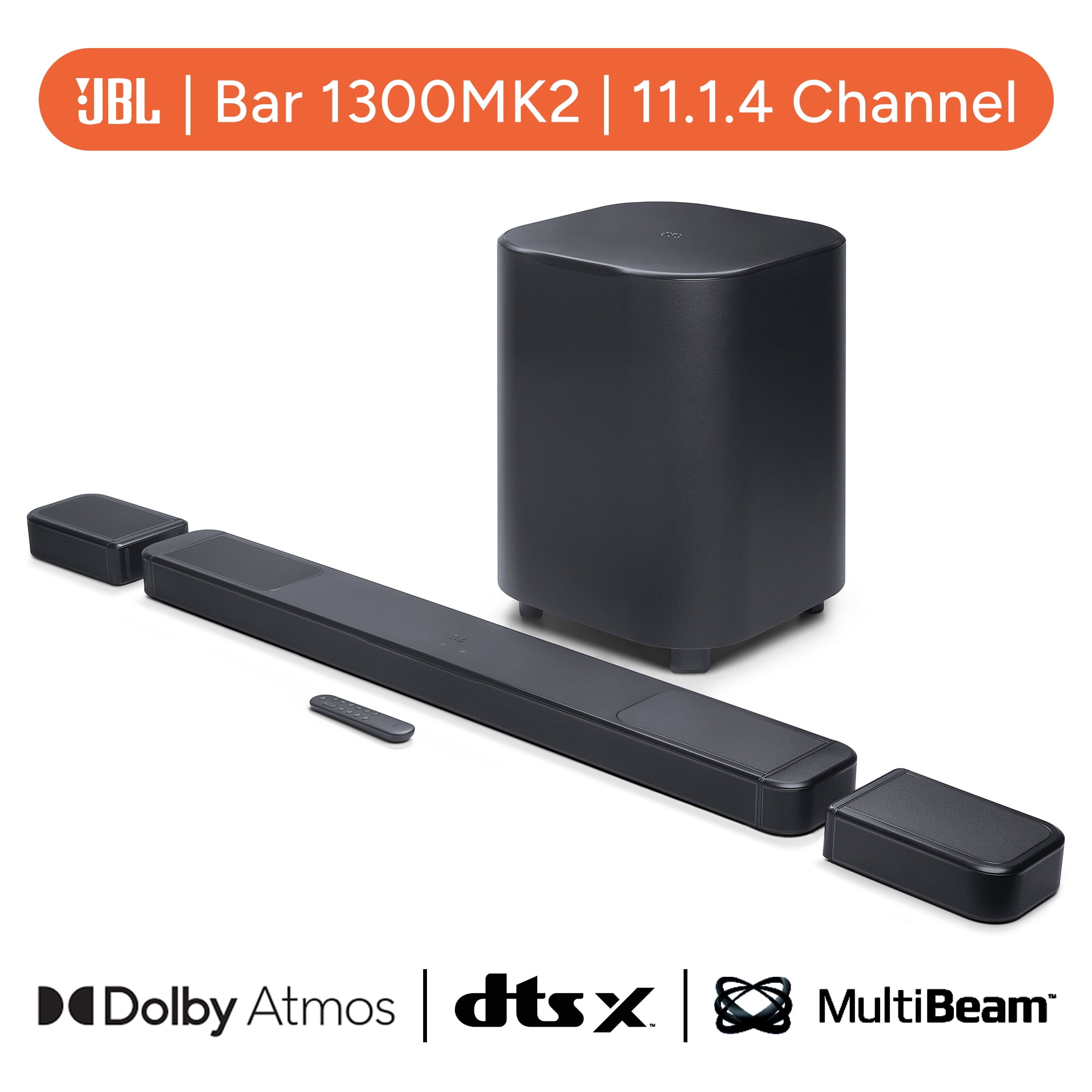 JBL Bar 1300X Mk2 11.1.4 Channel Soundbar System with Detachable Surround Speakers
