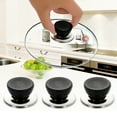 thumbnail image 2 of 4Pcs Pot Lid Top Knob Heat-Resistant Dishwasher Safe Universal Kitchen Cookware Cooker Pot Lid Holding Handle Replacement Kit, 2 of 7