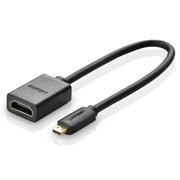 Cable adaptador HDMI Macho a Micro HDMI Hembra de 20 cm