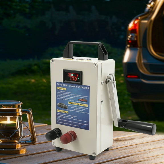 Portable Hand Crank Generator Emergency Power Supply Charger Outdoor Camping