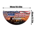 thumbnail image 2 of USA 250th Anniversary Patriotic Bunting Banner, 1776-2026 250 Years of Freedom American Flag Fan Banner with Brass Grommets, Independence Day Outdoor Porch Yard Fence Hanging Decoration, 2 of 5