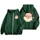 thumbnail image 4 of WILLBEST Sudadera Larga para Mujer, con Estampado Navideño, Cremallera, Manga Larga, Bolsillo y Cordón Ajustable Mediana, 4 of 8