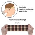 thumbnail image 5 of Motion Adornment Sweatband 15 In Both Men And Women Can Stretch Breathable Soft Perspiration For Hiking Walking Running Exercise Rosybrown Buffalo Plaid Check Tartan Scotland_1, 5 of 8