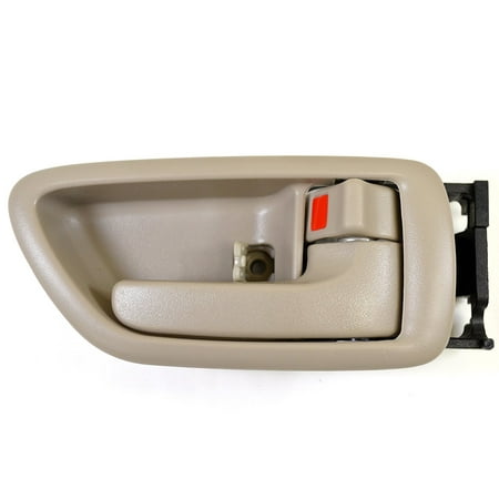 Passenger Right Door Panel Front ( Rear) Right Passenger Side Interior Inside Inner Door Handle Beige / Tan For 2001-2007 Toyota Sequoia; 2004-2006 Toyota Tundra (Crew Cab ONLY) ()