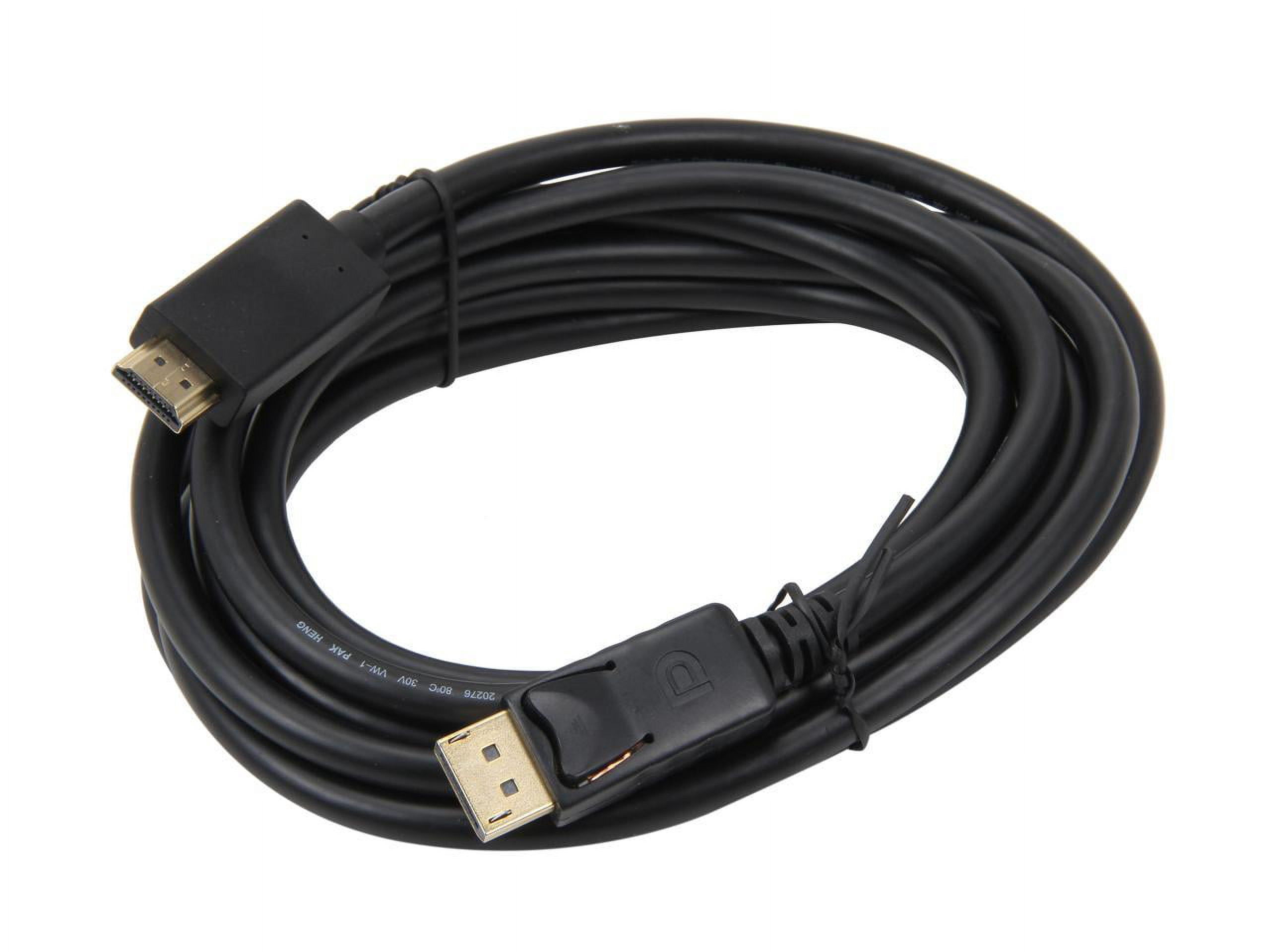 Nippon Labs DP-HDMI-10 10 ft. Black DisplayPort to HDMI DisplayPort to HDMI Cable Male to Male