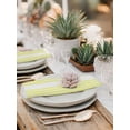 thumbnail image 5 of Yellow White Stripe Cloth Napkins Set of 4 Reusable Dinner Napkins, Modern Rustic Vertical Striped Cocktail Napkin Washable Table Napkins for Wedding/Holiday Party/Baby Shower 20"x20", 5 of 7