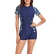 thumbnail image 1 of WILLBEST Trajes de Baño Bikini Conjunto Manga Corta Cremallera Traje de Baño Conservador Traje de Surf Para Mujer Traje de Baño Para Mujer, 1 of 8