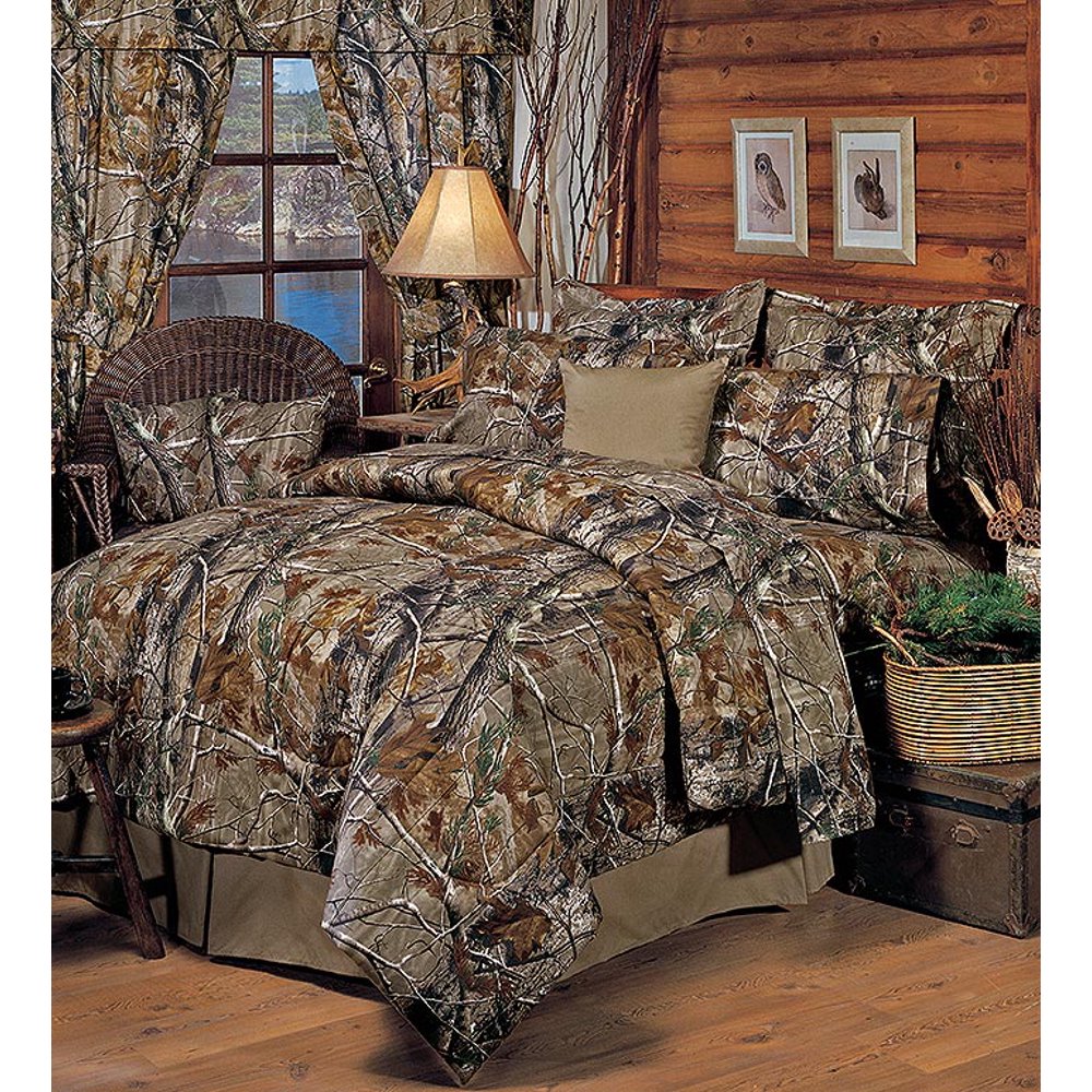 All Purpose California King Camouflage Comforter Set by Realtree