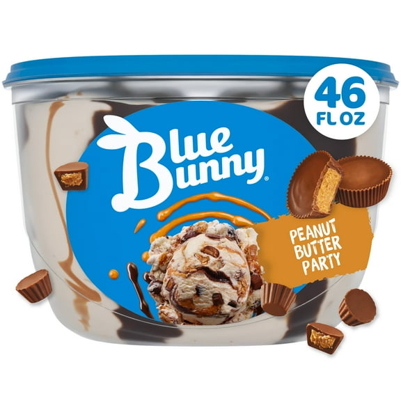 Blue Bunny Peanut Butter Party Premium Frozen Dessert, 46 fl oz