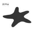 thumbnail image 3 of Uxcell 20 Packs Non Slip Stickers 3.86" Bath Shower Floor Starfish Style Decals Black, 3 of 6