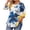 03# White, variant on Womens 3/4 Sleeve Round Neck Tunic Tops Spring Summer Casual Loose Swing T Shirt Floral Print Baggy Tops Oversized Tees
