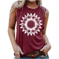 thumbnail image 1 of LSLJS Blouse Sans Manches Imprimée Mode Décontractée pour Femmes Col Rond Sexy Pull-Over Slim, Débardeurs pour Femmes, 1 of 4