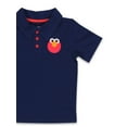 thumbnail image 4 of Sesame Street Elmo Patch Baby Toddler Short Sleeve T-Shirt Polo Tee SEB056SS, 4 of 7