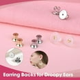 thumbnail image 2 of DF Earring Backs for Droopy Ears Heavy Earrings - Replacements Locking Ear Supports | 6 Pairs Secure Stud Clutches for Sensitive Skin(Studs 5), 2 of 15