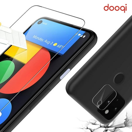 Image of For Google Pixel 4a 5G Premium Ultra Clear Tempered Glass Screen Protector Saver + Camera Lens Glass