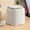 White, variant on Mini Trash Can,Tiny PP Press Top Desktop Garbage Can Countertop Waste Basket with Lid for Bathroom Office Kitchen Desk Coffee Table (Beige)