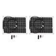 thumbnail image 1 of Kit de panel solar flexible Panel de carga solar antirreflujo impermeable flexible de silicio monocristalino 2x15W, 1 of 9