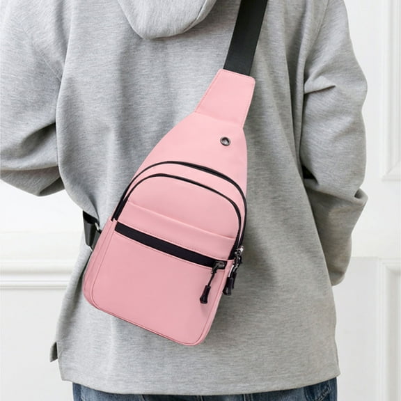 Ycandiee Crossbody Sling Bag, Fanny Pack, Small Sling Backpack, Cross Body Bag, Chest Bag for Women Men Travel Hiking Daypack