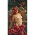 thumbnail image 2 of Paul De La Boulaye 12x18 Black Ornate Wood Framed Double Matted Museum Art Print Titled - Bacchante (1904), 2 of 5