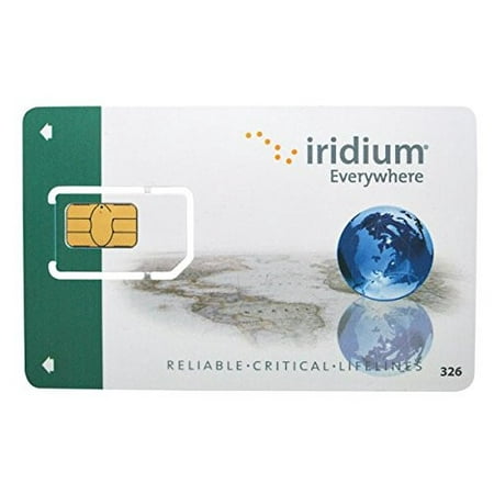 Iridium Satellite Phone Prepaid SIM Card with 75 Minutes and 30 Day