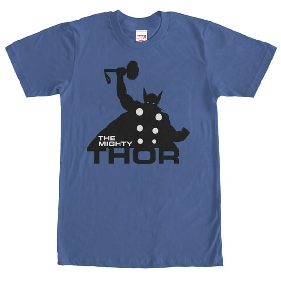 Men's Marvel Thor Silhouette  Graphic Tee Royal Small