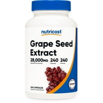 Nutricost Grape Seed Extract 28,000mg, 240 Capsules - Non-GMO, Gluten Free Supplement