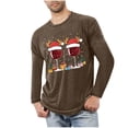 thumbnail image 1 of Blusas y camisas de manga larga con cuello redondo para hombre, ropa deportiva para el hogar, pijamas, camisetas de color liso, blusa deportiva para hombre, poliéster, 1 of 5