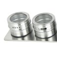 thumbnail image 3 of Estante De Almacenamiento De Especias De Acero Inoxidable / Tarros De Condimento Juego De Contenedores Para La Cocina Del Hogar, Hotel, Restaurante, C 4 piezas Baoblaze Jarra de especias de acero inoxidable 3pcs, 3 of 8