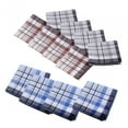 thumbnail image 5 of 12Pcs Cotton Men's Hands Party Bandanas Casual Pocket Square Hankies Color Random Style B, 5 of 9