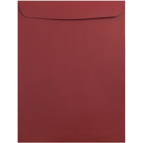 JAM Paper 10 x 13 Catalog Envelopes, Dark Red, 10/Pack