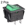thumbnail image 2 of 2Pcs Interruptor de palanca LED verde DPST AC 16A/125V 16A/250V listado por UL, 2 of 3