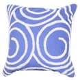 thumbnail image 2 of A&B Home Embroidered Throw Pillow, Blue, 18 by 18-Inch, 2 of 2
