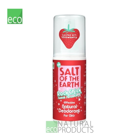 Salt of the Earth Rock Chick Sweet Strawberry Natural Deodorant for Girls 100ml
