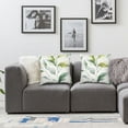 thumbnail image 2 of nygtbtfer Pillow Covers Eucalyptus Leaf Print Throw Pillow Set of 2 Welcome Pillowcase for Bedroom Sofa Home Decoration White, 2 of 7