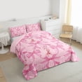 thumbnail image 3 of Homewish Kawaii Bow Bedding Comforter Set 2pcs for Kids Children Girls,Dreamy Princess Twin Comforter Sets Microfiber,Cartoon Bow Knot Breathable Bedding Set,Ultra Soft Home Decor,Reversible, 3 of 8